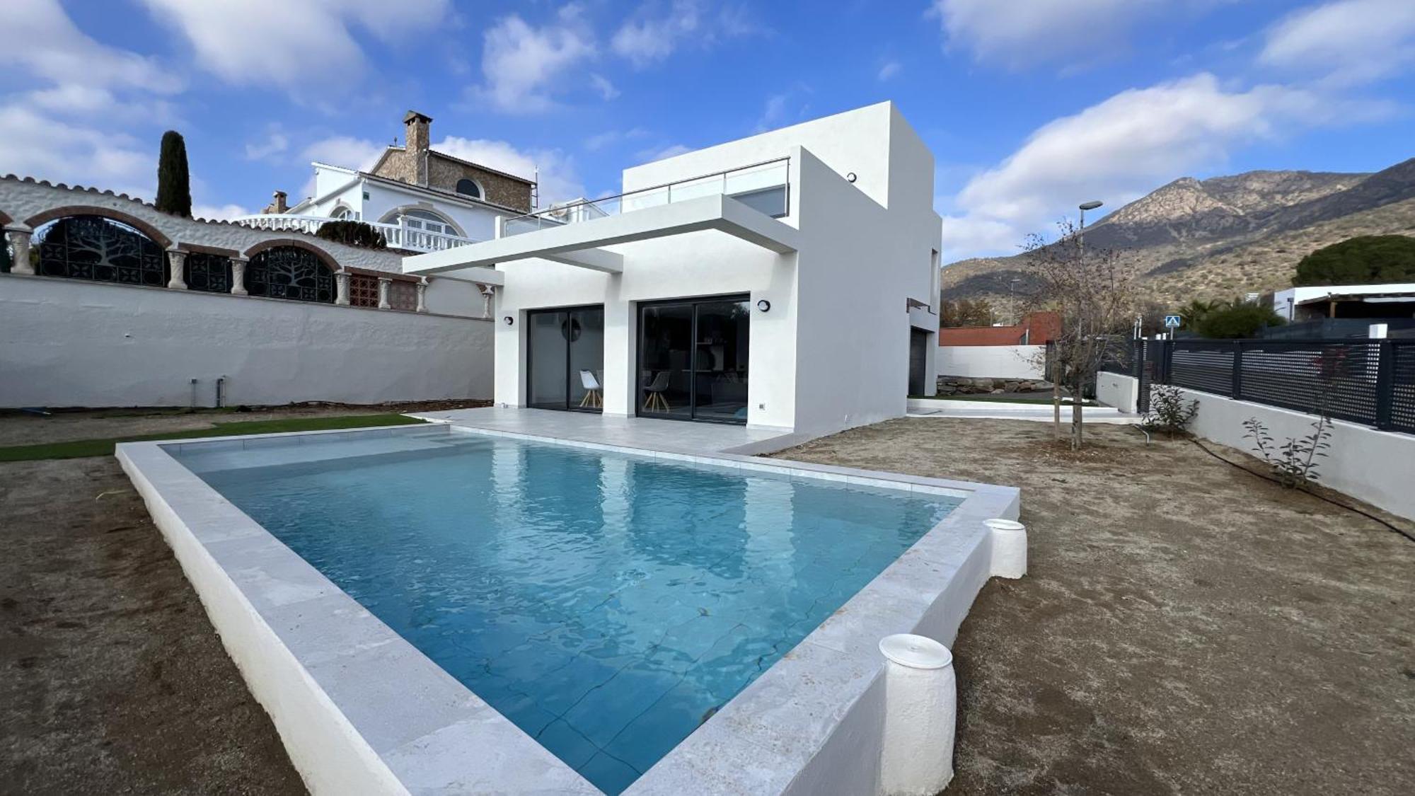 Casa Moderna Roses Con Piscina Y Jardin Mas Bosca, Roses Villa Palau Saverdera Eksteriør billede